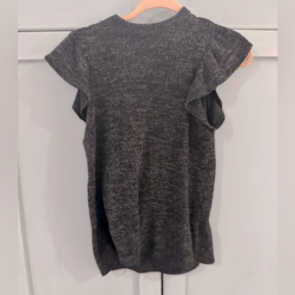 Entro ruffle-sleeve mock turtleneck sweater— super soft!